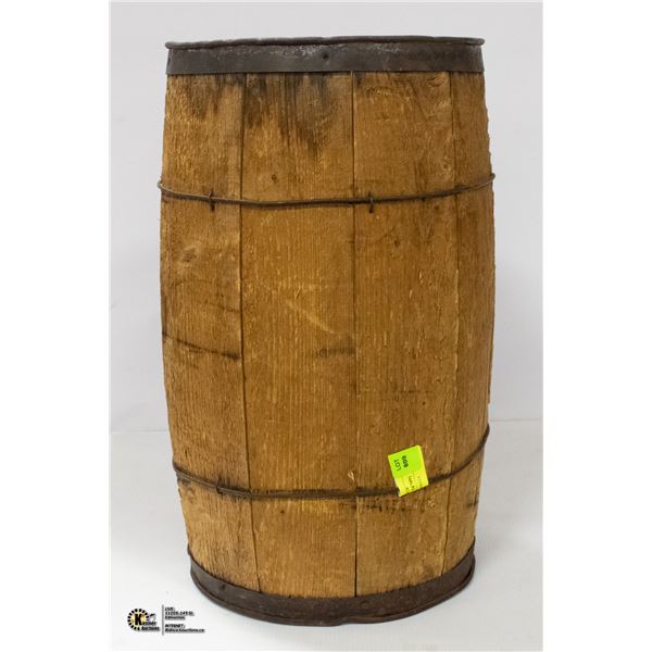 18  TALL WOOD BARRELL