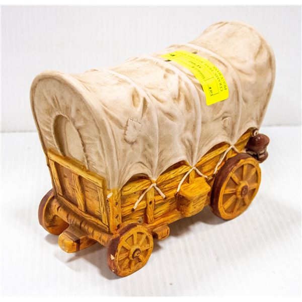 CERAMIC TRAIL WESTERN WAGON COIN BANK