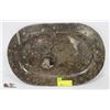 Image 1 : FOSSILIZED PLATTER WITH AMMONITE