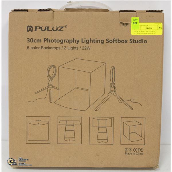 NEW PUYLUZ 30CM PHOTO LKIGHTING SOFTBOX KIT