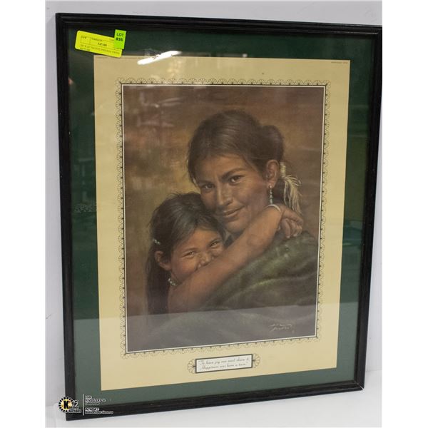 20  X 24  NATIVE INDIANS TWINS PICTURE