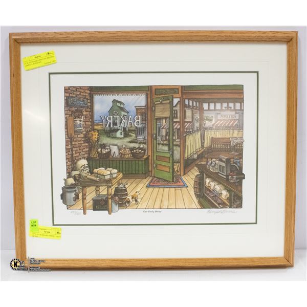 19  X 23  BURROWS BAKERY PRINT 483/600