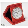 Image 1 : QUARTZ POCKET CLOCK IN RED CASE