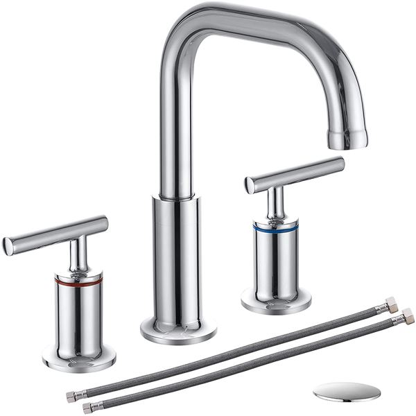 NEW HOMELODY 8  BATHROOM FAUCET SET WITH POP UP