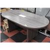 Image 1 : OVAL SHAPED TABLE/DESK H-29" W-35.5" L-71"