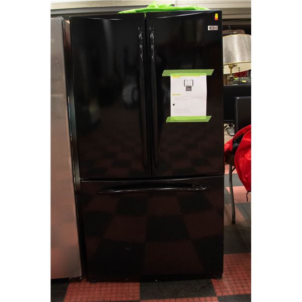 BLACK GE PROFILE FRENCH DOOR FRIDGE