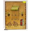 Image 1 : METAL BICYCLE WALL DECOR APPROX 18" X 24"