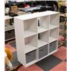 Image 1 : WHITE CUBBY SHELF H-35.5" W-12" L-35.5"