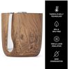 Image 2 : S'WELL STAINLESS STEEL 2L ICE BUCKET IN WOOD STYLE