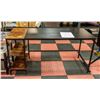 Image 1 : LARGE BLACK AND WOOD TONE 60" OFFICE DESK