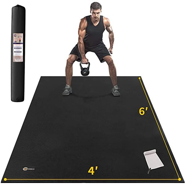 NEW REPACKED CAMBIVO WORKOUT MAT APPROX 6FT X 4FT