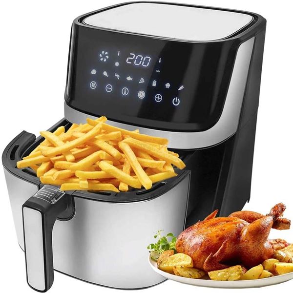 NEW 5.0QT AIR FRYER, 1700W, 120V, TOUCH PANEL