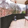 Image 2 : BALCONY PRIVACY SCREEN BLACK IN COLOUR