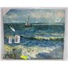 Image 1 : NEW 23.5 X 19.5" GICLEE CANVAS PRINT BOATS ON THE