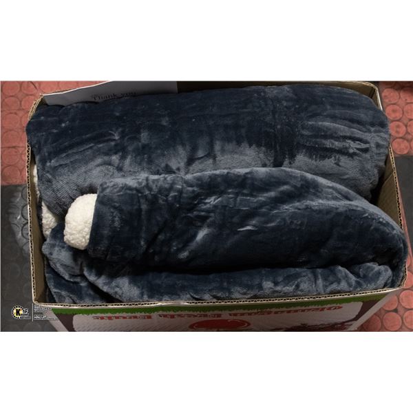 NEW REPACKED ULTRA SOFT KING SIZE VELVET SHERPA