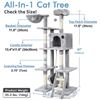 Image 3 : NEW UNASSEMBLED RABBITGOO MULTI-LEVEL CAT TREE