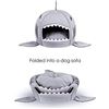 Image 2 : NEW LARGE SHARK PET BED WITH REMOVEABLE CUSHION