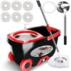 TSMINE SPIN MOP BUCKET SYSTEM BLACK IN COLOUR WITH