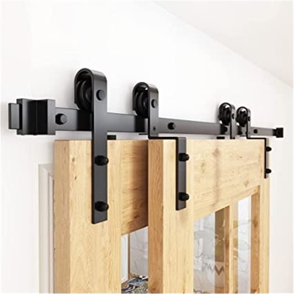 ZEKOO BYPASS SLIDING BARNDOOR HARDWARE KIT -DOUBLE