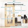 Image 2 : ZEKOO BYPASS SLIDING BARNDOOR HARDWARE KIT -DOUBLE