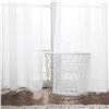 Image 2 : MIULEE 2 PANEL CURTAINS IN WHITE SHEER - BEDROOM /