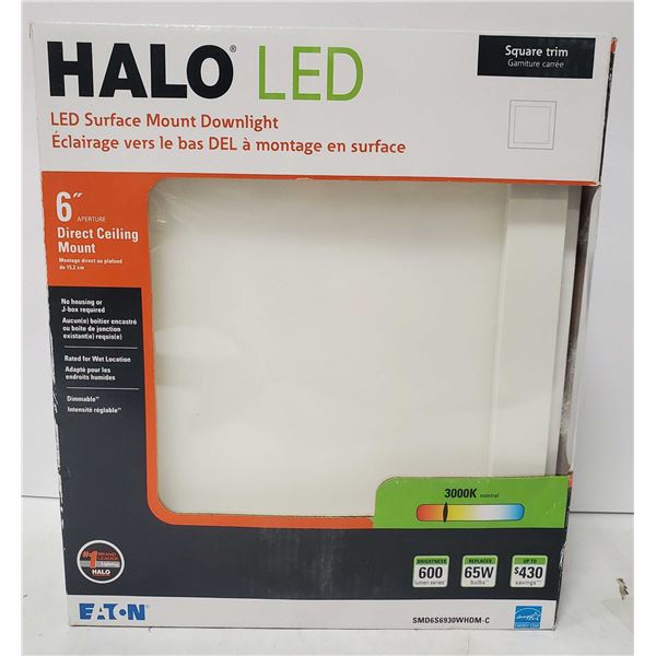 NEW 6" DIRECT CEILING MOUNT HALO LED LIGHT