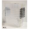 Image 1 : NEW REPACKED SET OF 6 FIVE QUART CLEAR STORAGE