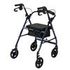 Image 1 : NEWLY ASSEMBLED BLUE 4 WHEEL ASSISTANCE WALKER