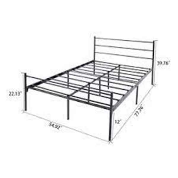 NEW WHITE METAL FULL/DOUBLE SIZE BEDFRAME