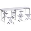 Image 1 : NEW REPACKED ALUMINUM FOLDING PICNIC TABLE WITH