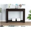 Image 1 : NEW CAPPUCCINO 2 DRAWER 1 SHELF CONSOLE TABLE