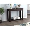 Image 2 : NEW CAPPUCCINO 2 DRAWER 1 SHELF CONSOLE TABLE