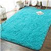 Image 1 : NEW 5 X 7.5 FOOT VELVET SHAG AREA RUG WITH NON