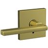 Image 1 : NEW SATIN BRASS DOOR LEVER KIT AND LOCKS, SEALED