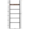 Image 2 : NEW SEALED PARTS HOOBRO 5 TIER LADDER TOWEL RACK