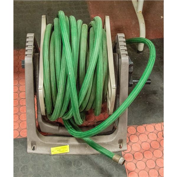 GARDEN HOSE AND REEL