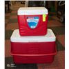 Image 1 : 2 RED COLEMAN COOLERS