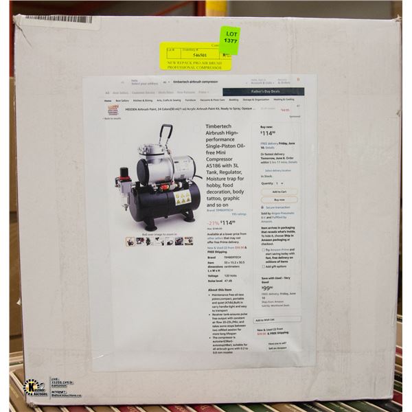 NEW REPACK PRO AIR BRUSH PROFESSIONAL COMPRESSOR