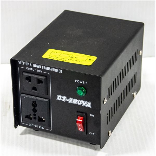 DT-200VA STEP UP & DOWN TRANSFORMER