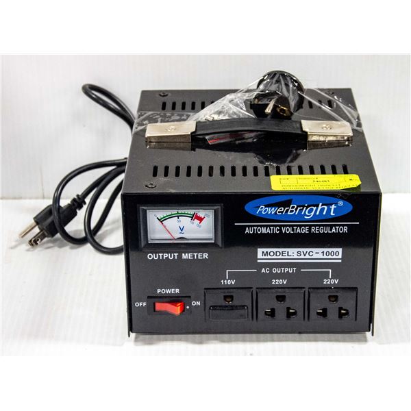 POWERBRIGHT 1000WATT AUTOMATIC VOLTAGE REGULATOR