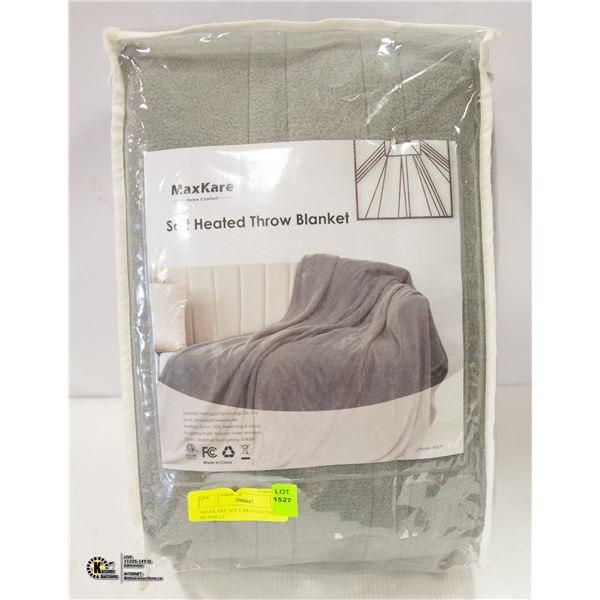 MAXKARE SOFT HEATED THROW BLANKET MAXKARE SOFT HEATED THROW BLANKET