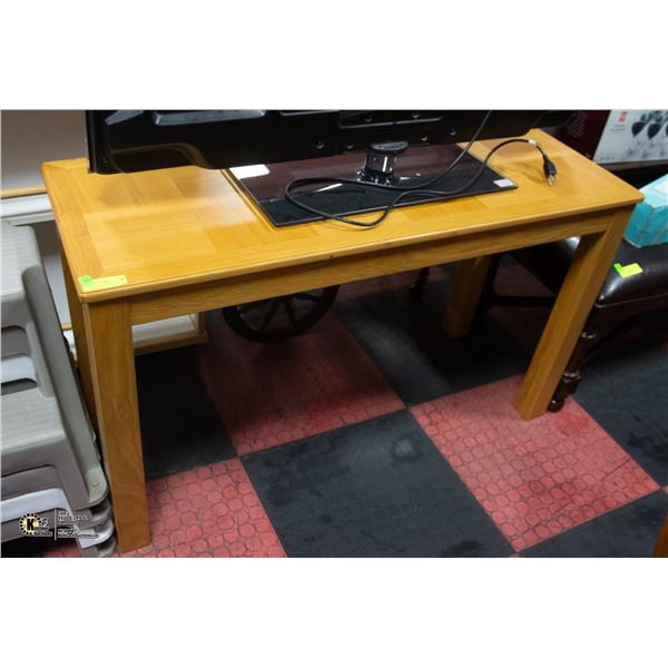 SOLID WOOD HALLWAY TABLE H-27.5  W-18  L-47 