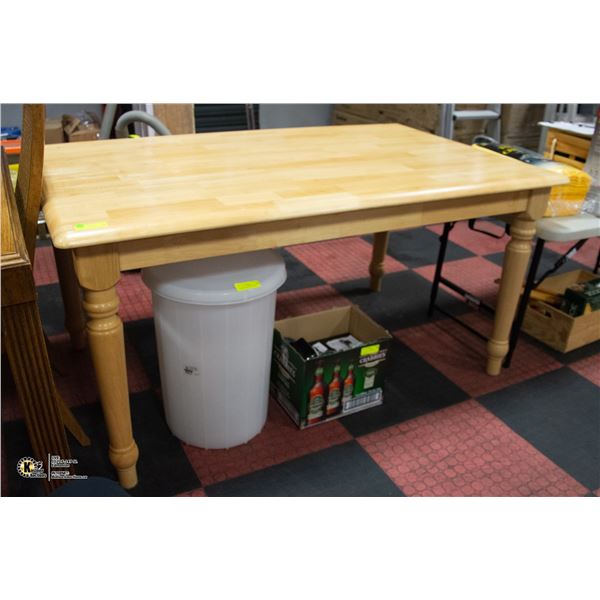 SOLID WOOD KITCHEN TABLE H-29.5" W-36" L-60"