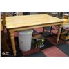 Image 1 : SOLID WOOD KITCHEN TABLE H-29.5" W-36" L-60"