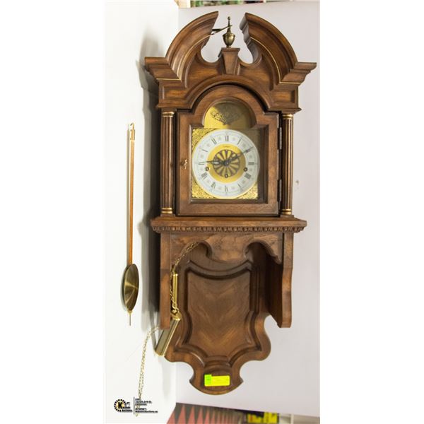 WALL PENDULUM CLOCK WITH CHIME 38  TALL