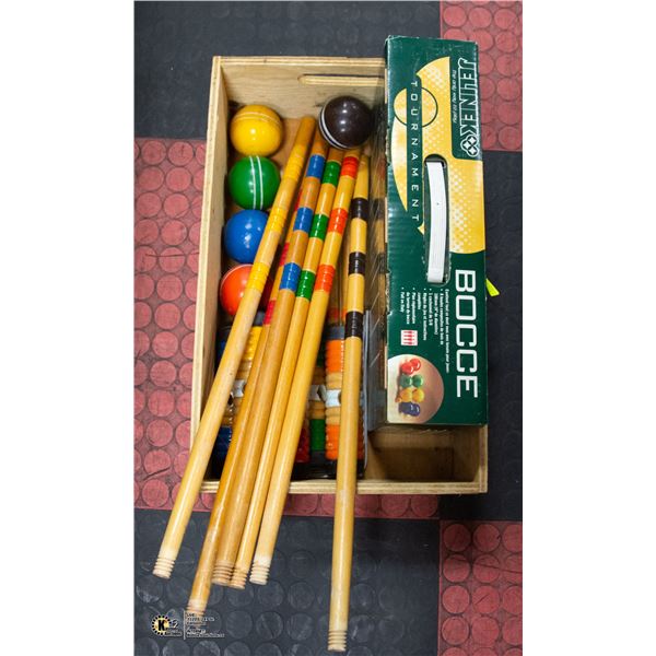 BOCCE BALL AND CROQUET SETS