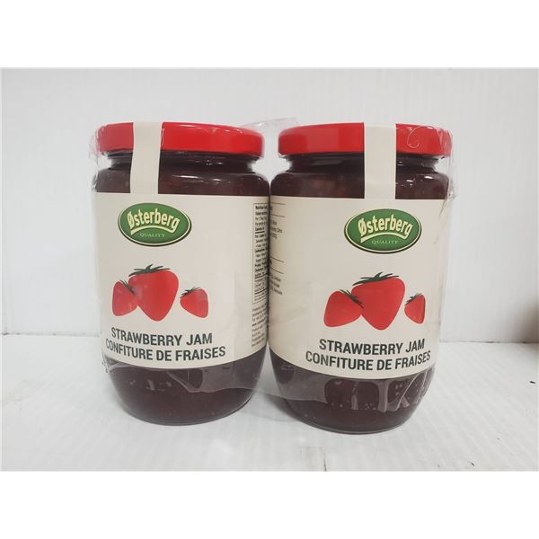 2 PACK OF OSTERBERG GOURMET STRAWBERRY JAM 425G