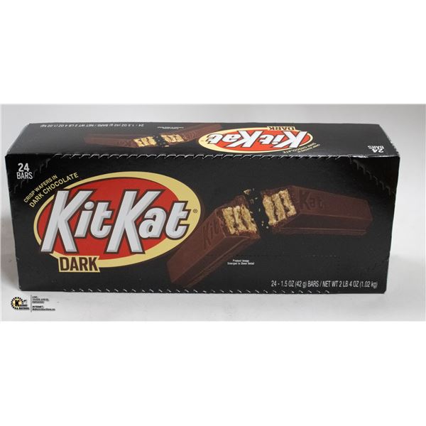 CASE OF KIT-KAT DARK CHOCOLATE BARS, 24 BARS TOTAL