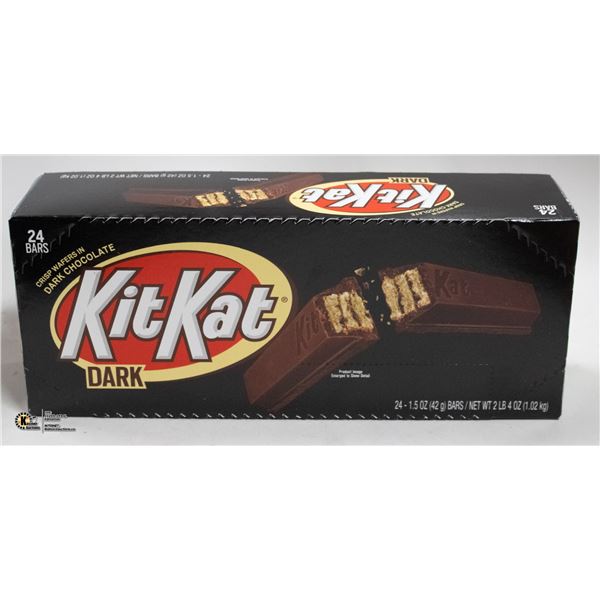 CASE OF KIT-KAT DARK CHOCOLATE BARS, 24 BARS TOTAL