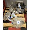 LOT OF 5 MOUNTABLE OSCILATING FANS